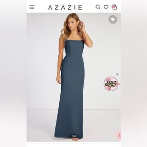 Azazie Tayla Bridesmaid dress in Neptune